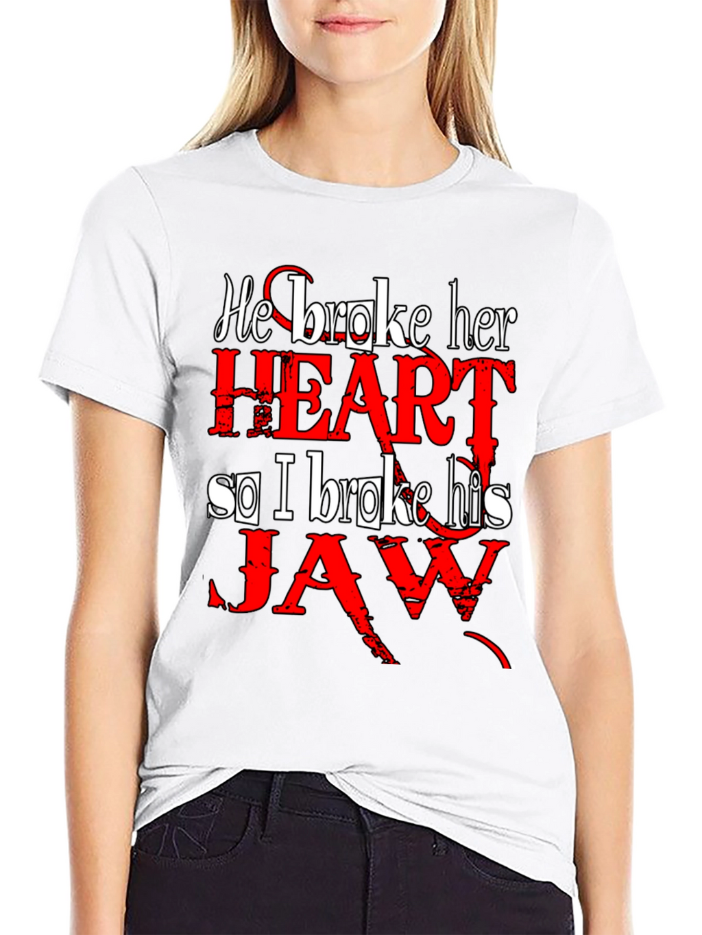 He Broke Her Heart T-Shirt