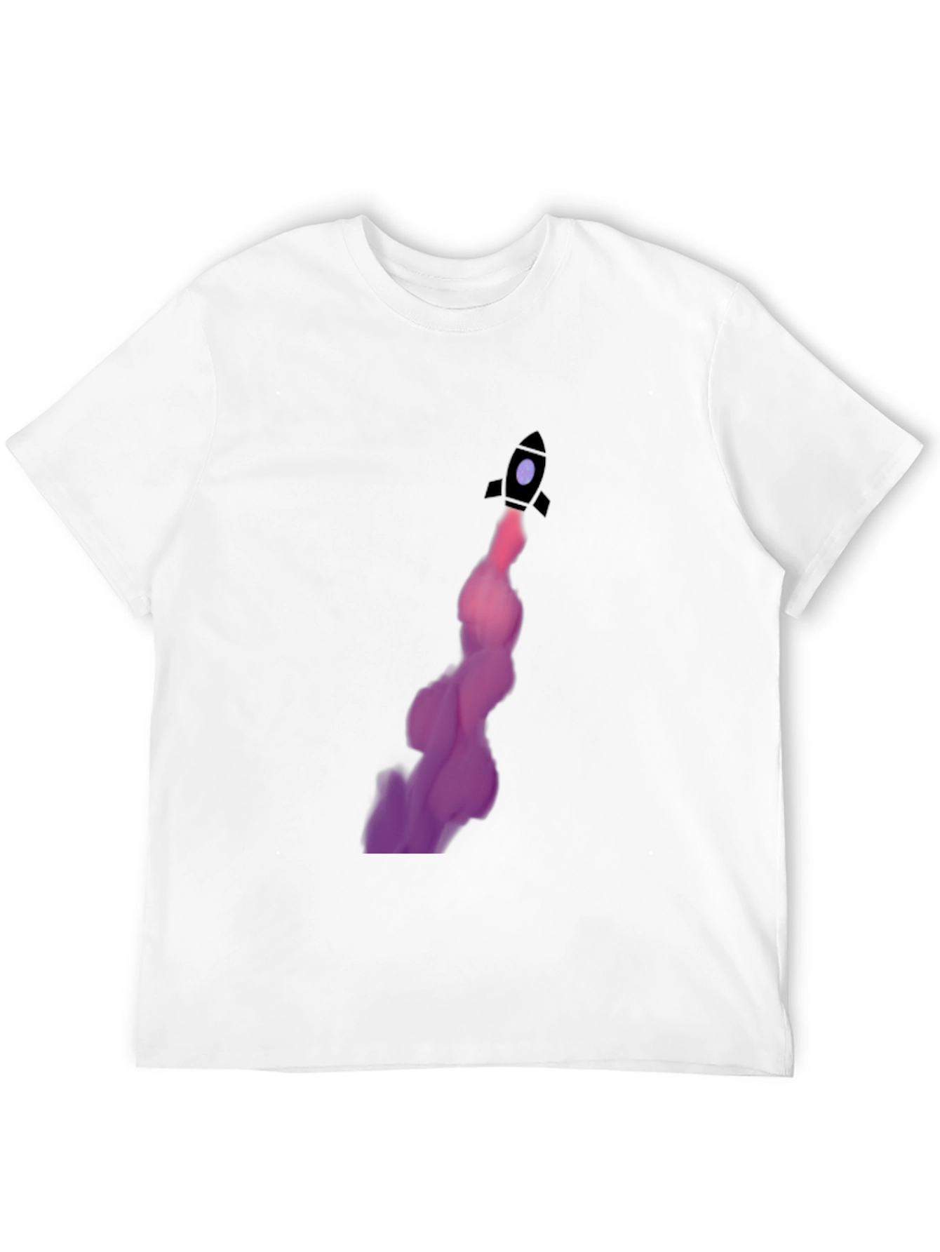 Rocket Launch Graphic Tee - Black Cotton Comfort