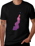 Rocket Launch Graphic Tee - Black Cotton Comfort