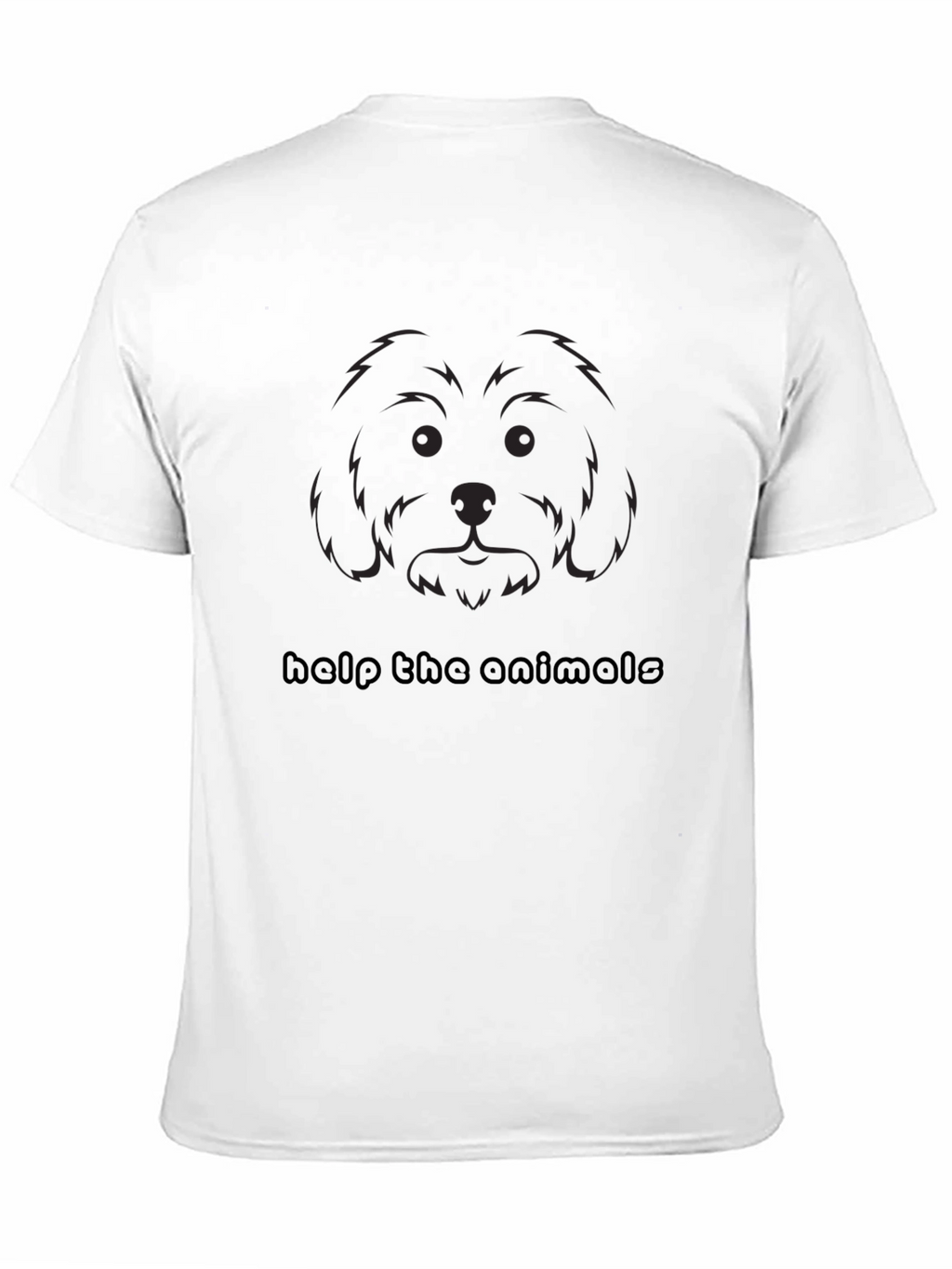 Black Animal Lover Tee - Help the Animals