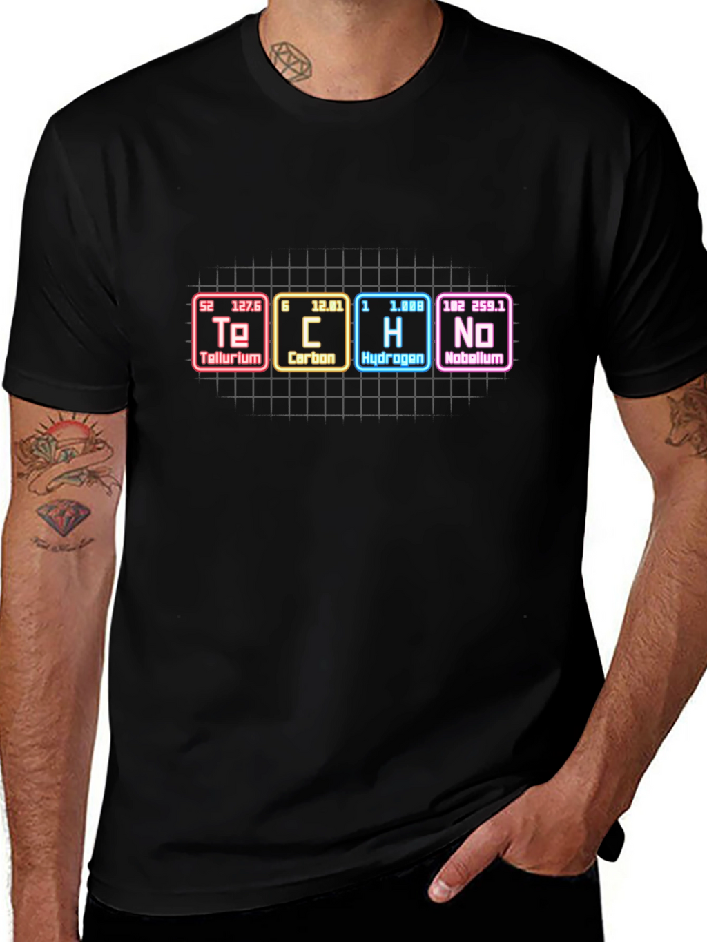 Tech T-Shirt - Periodic Table Elements Design