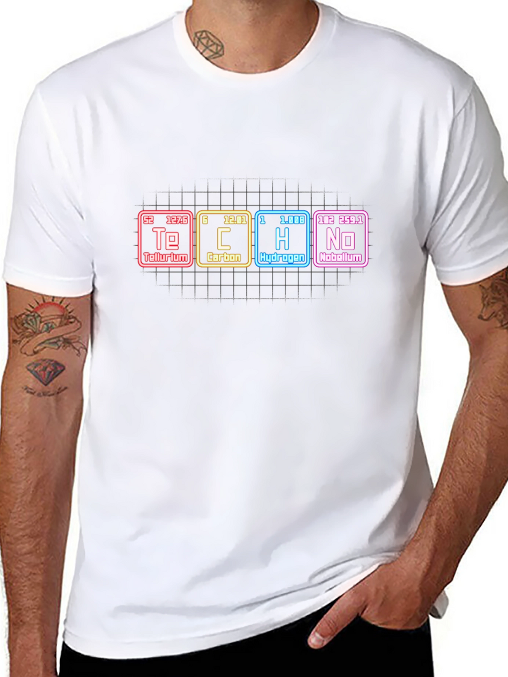 Tech T-Shirt - Periodic Table Elements Design