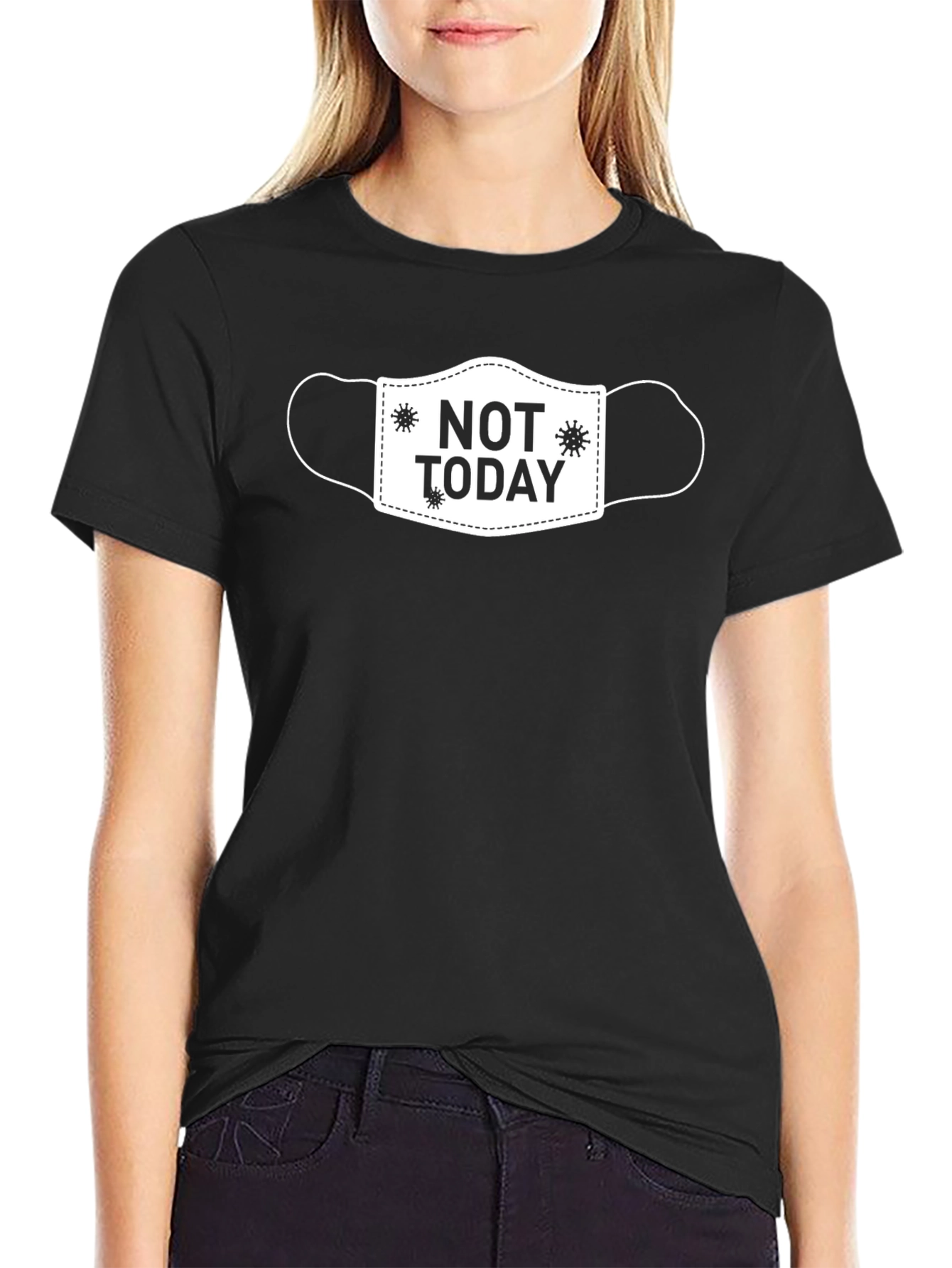 Not Today Mask T-Shirt Funny Sarcastic Graphic Tee