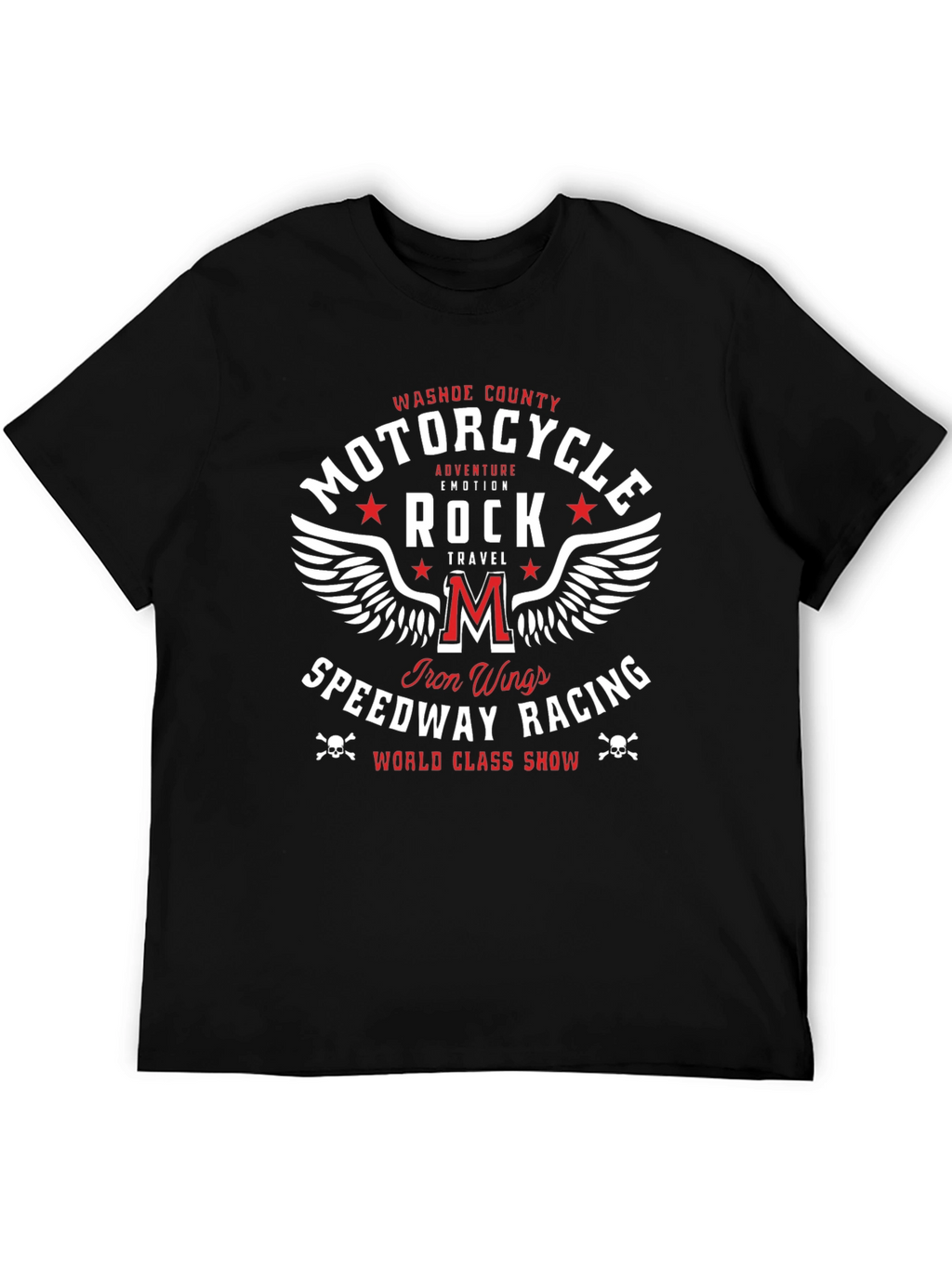Motorcycle Rock Speedway Racing Graphic T-Shirt