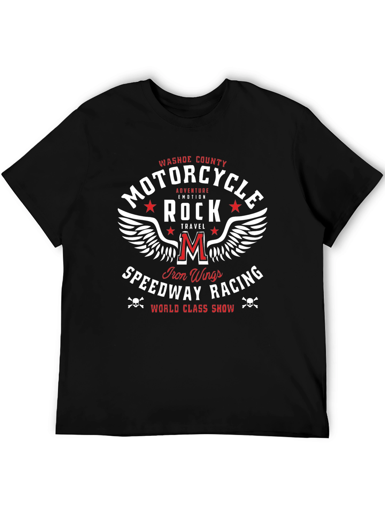 Motorcycle Rock Speedway Racing Graphic T-Shirt