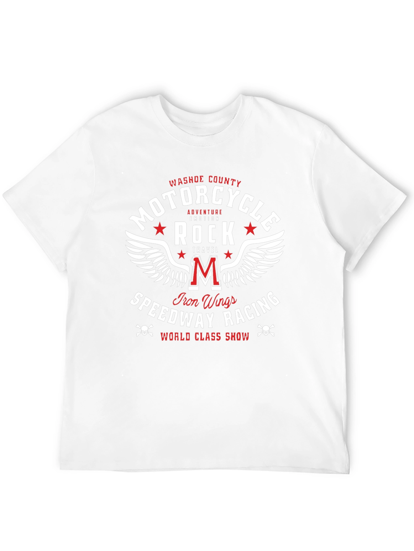 Motorcycle Rock Speedway Racing Graphic T-Shirt