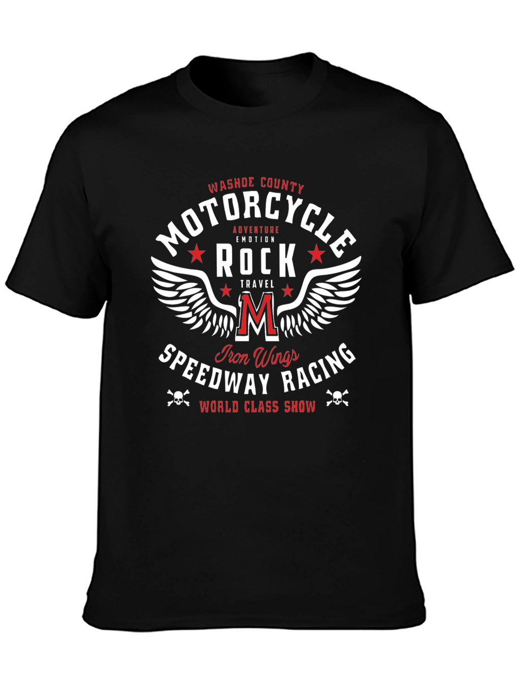 Motorcycle Rock Speedway Racing Graphic T-Shirt