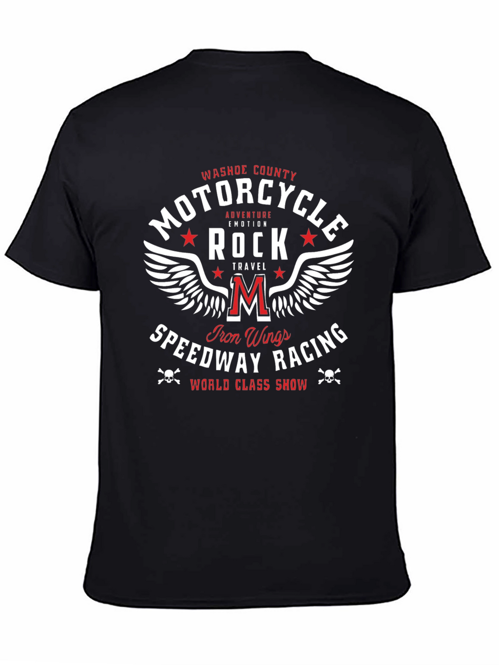 Motorcycle Rock Speedway Racing Graphic T-Shirt