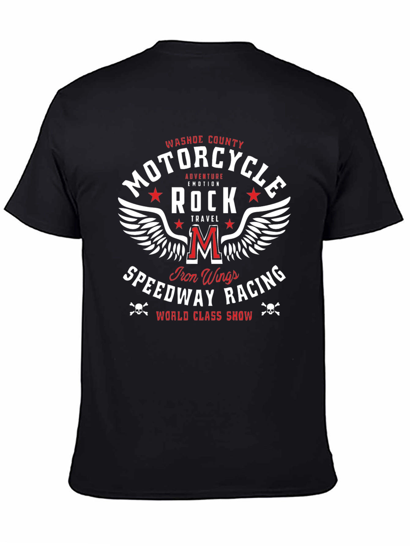 Motorcycle Rock Speedway Racing Graphic T-Shirt