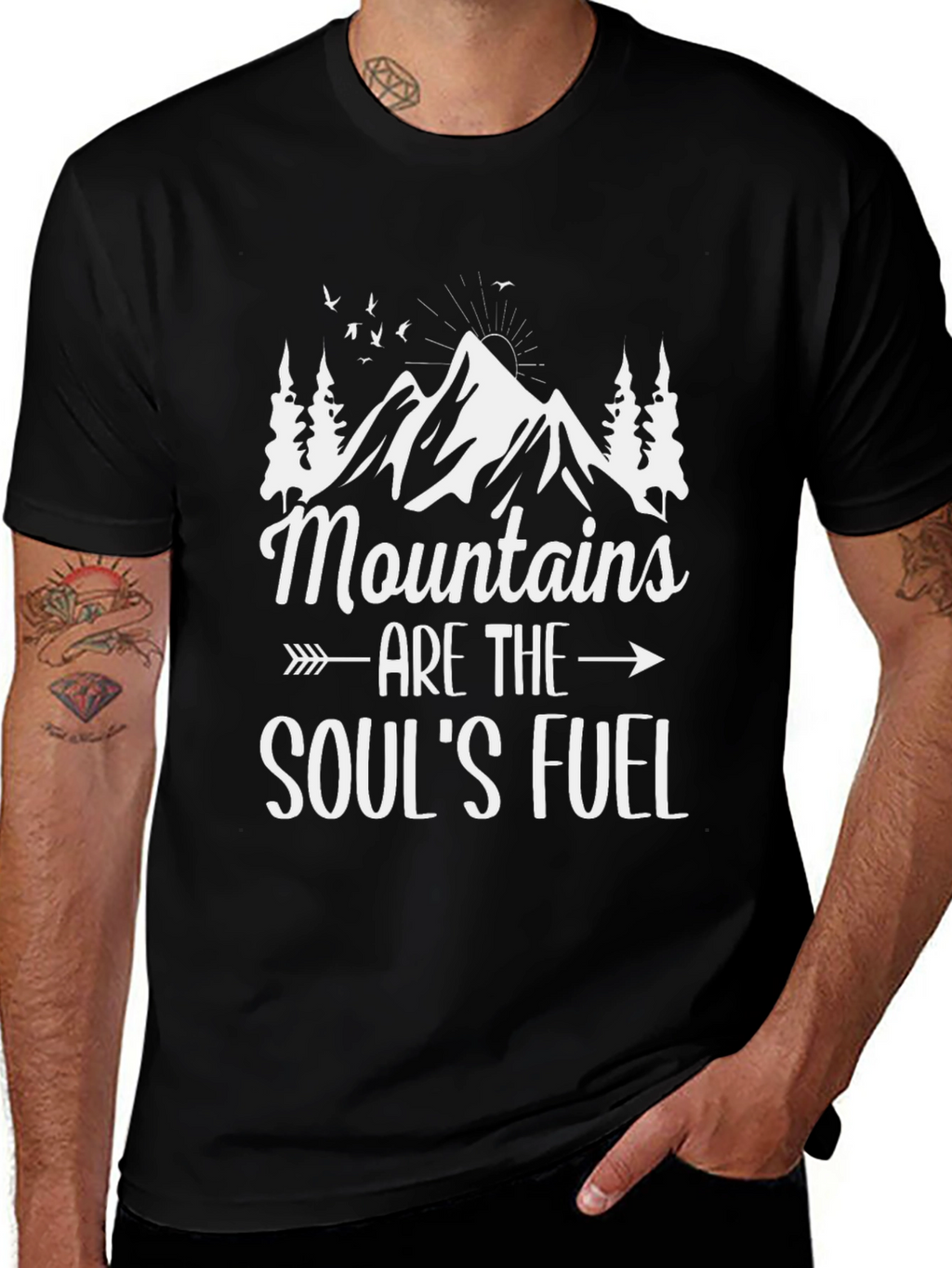 Mountains are the Souls Fuel Graphic Tee