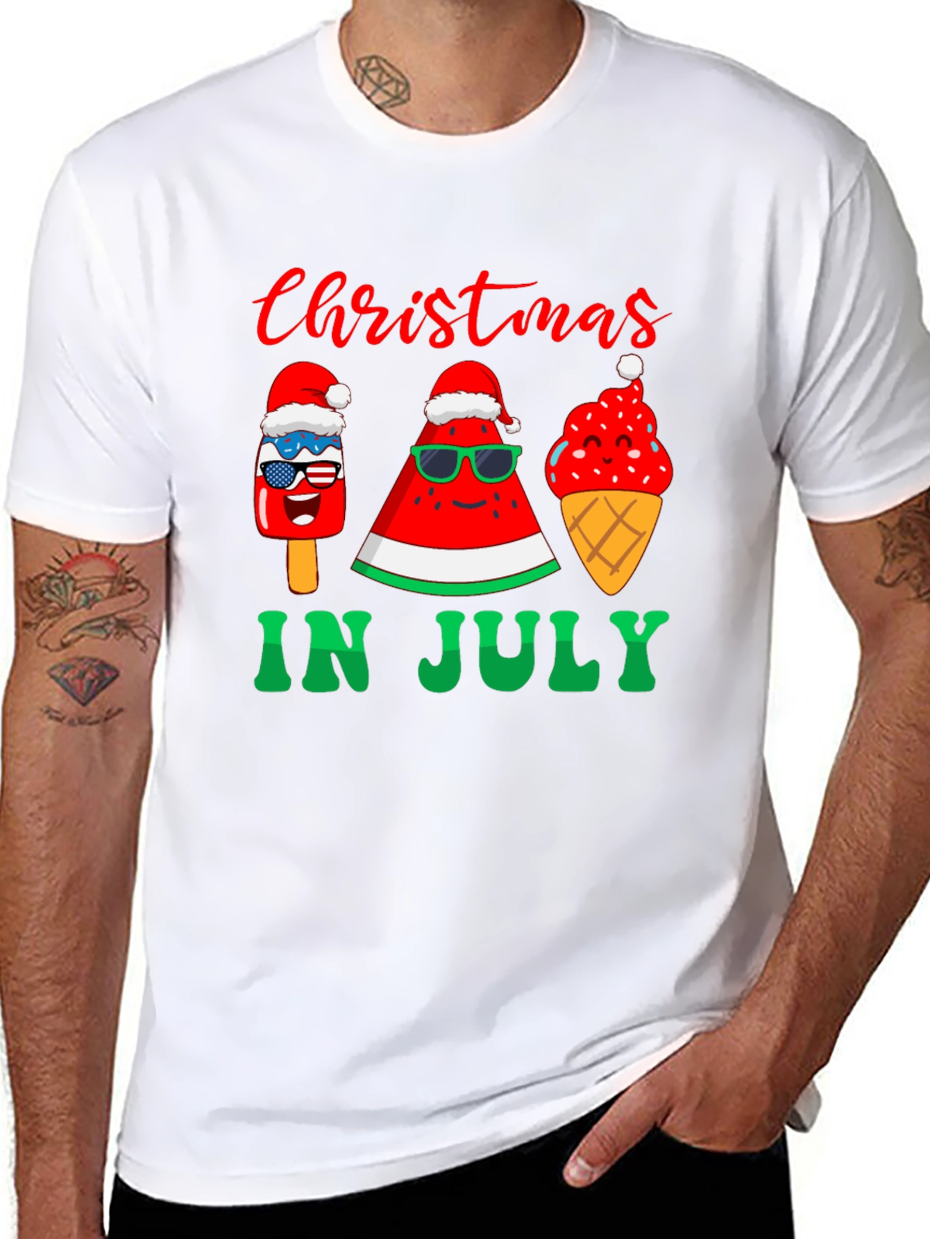 Christmas in July T-Shirt - Summer Holiday Tee