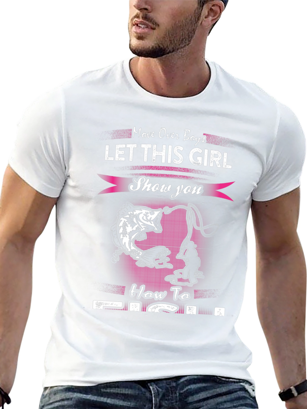 Fishing Girl T-Shirt - Move Over Boys