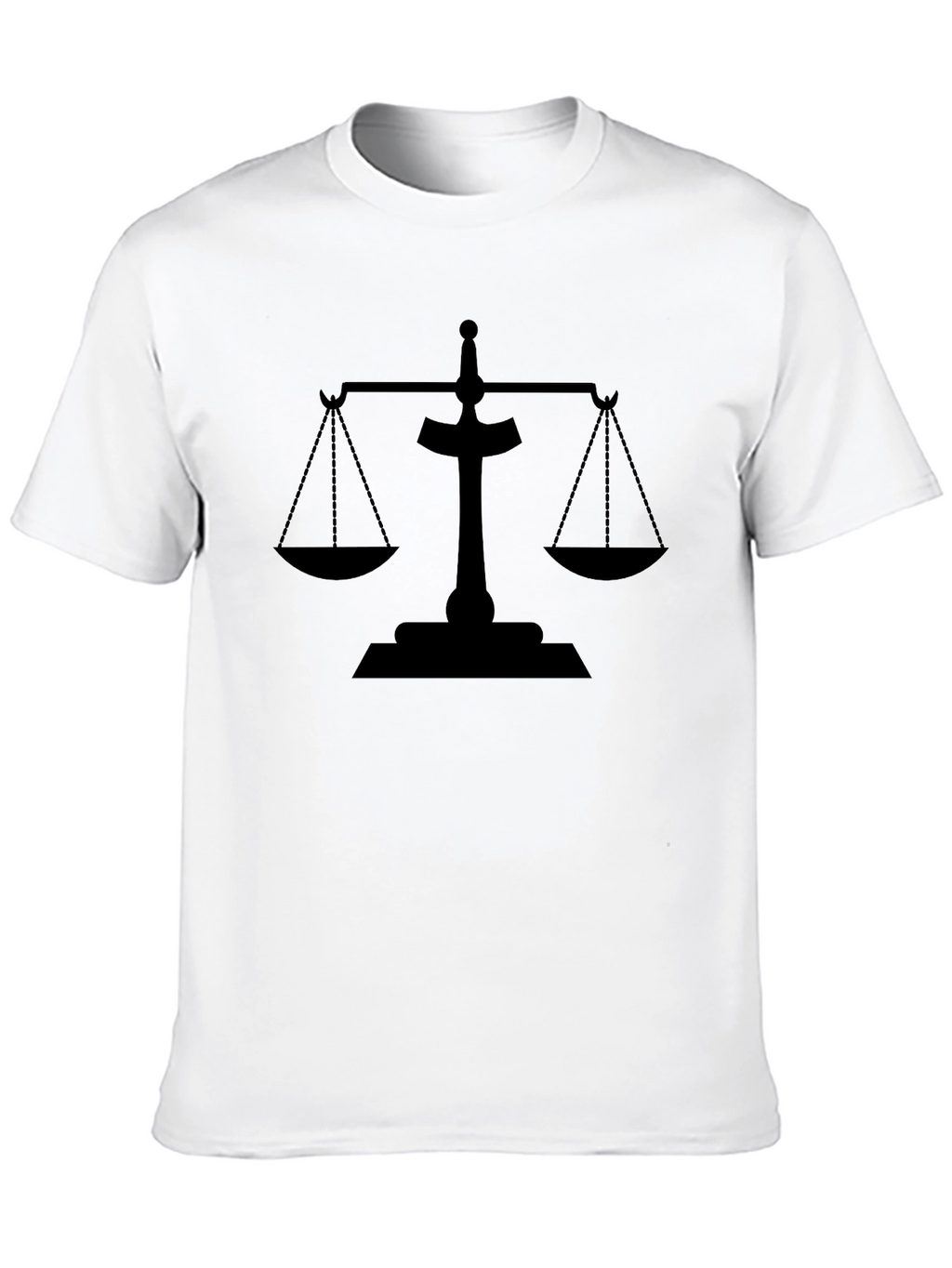 Scales of Justice Black Graphic Tee