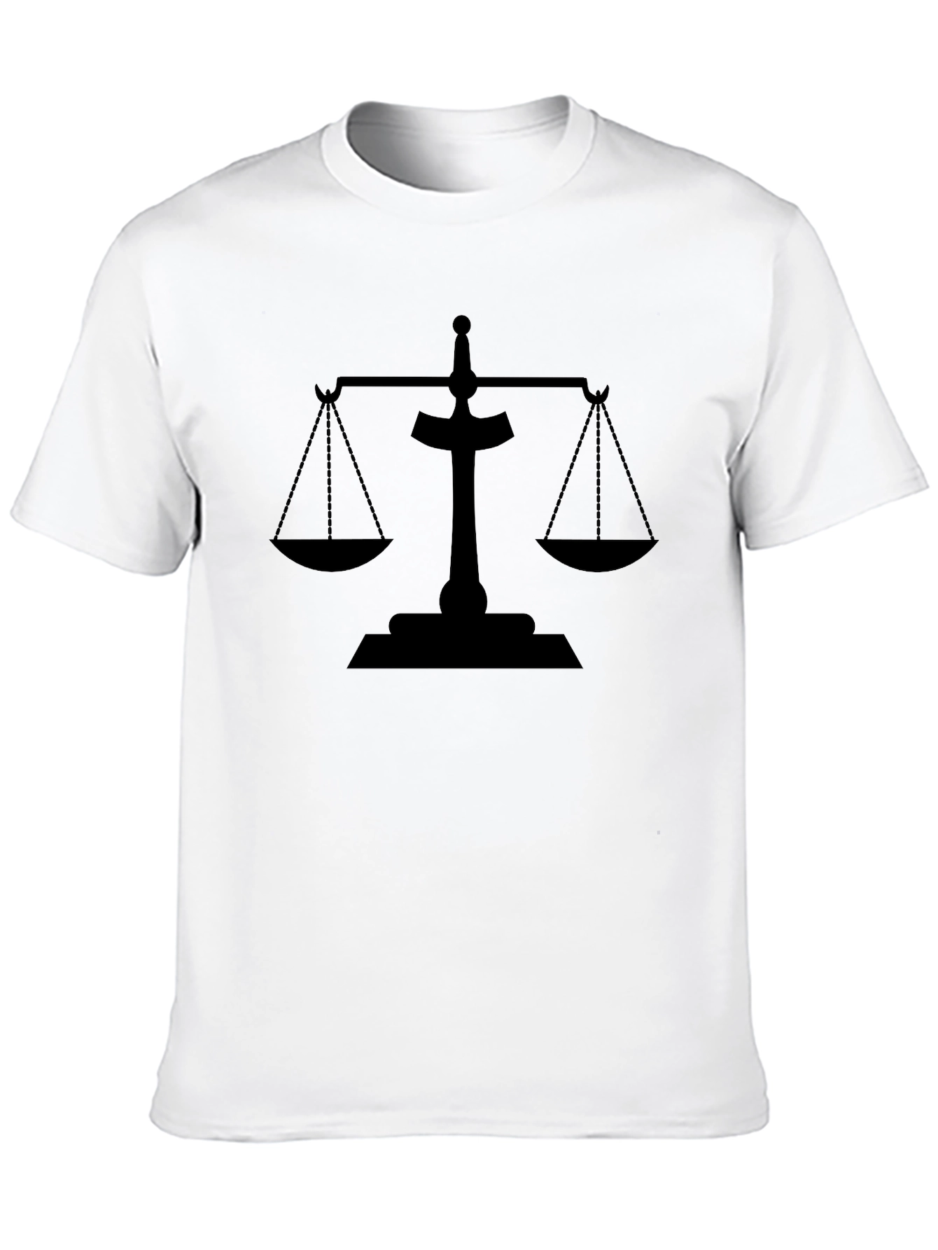 Scales of Justice Black Graphic Tee
