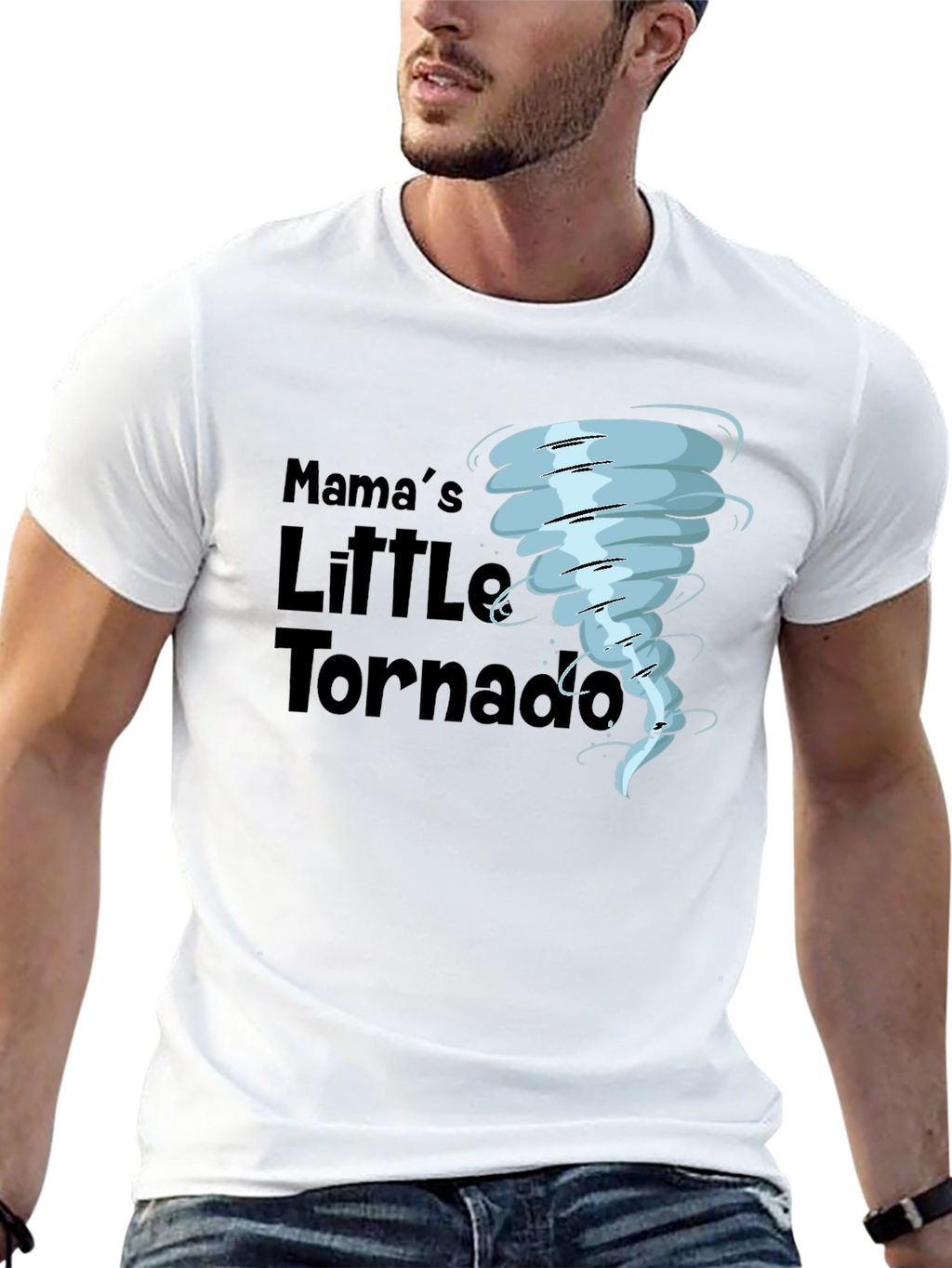 Mamas Little Tornado Black T-Shirt