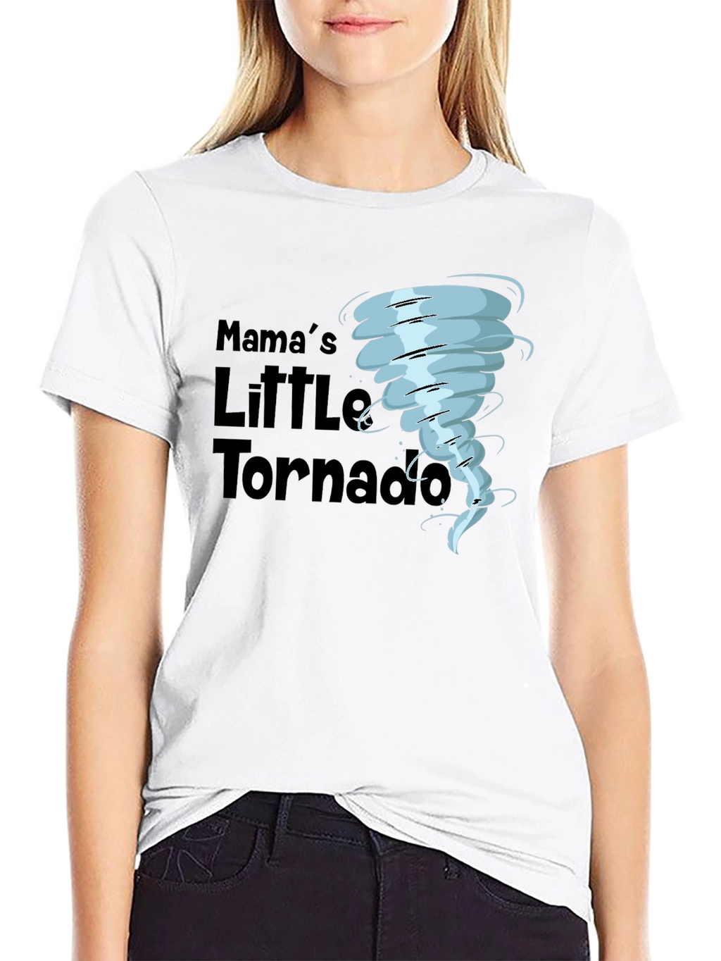 Mamas Little Tornado Black T-Shirt