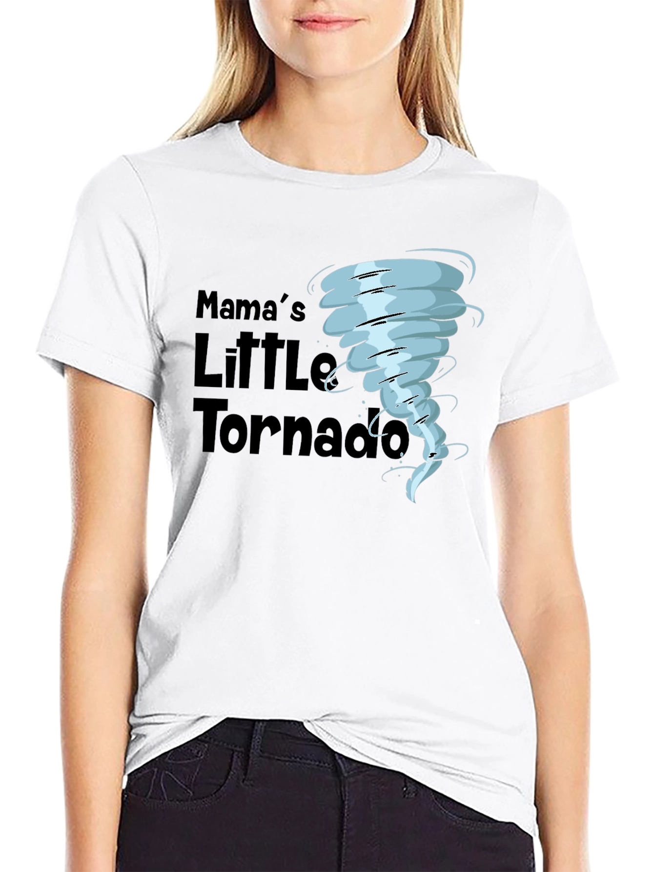 Mamas Little Tornado Black T-Shirt