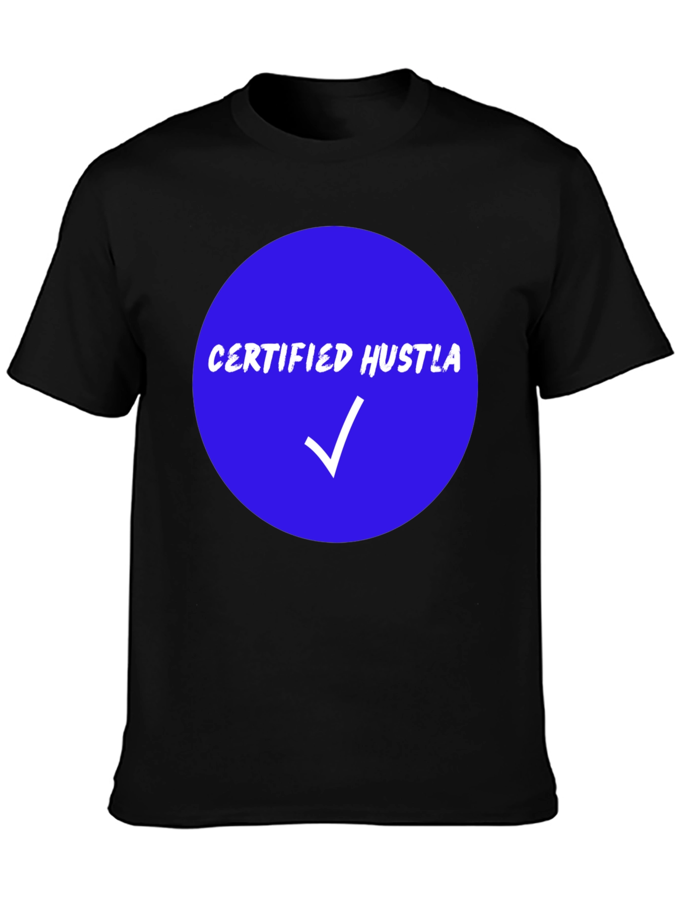 Certified Hustla Black Graphic Tee
