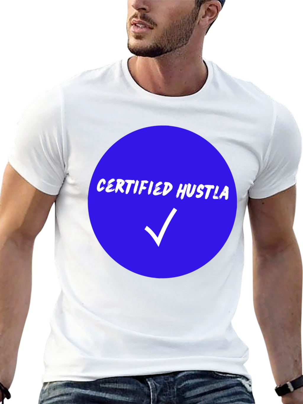 Certified Hustla Black Graphic Tee