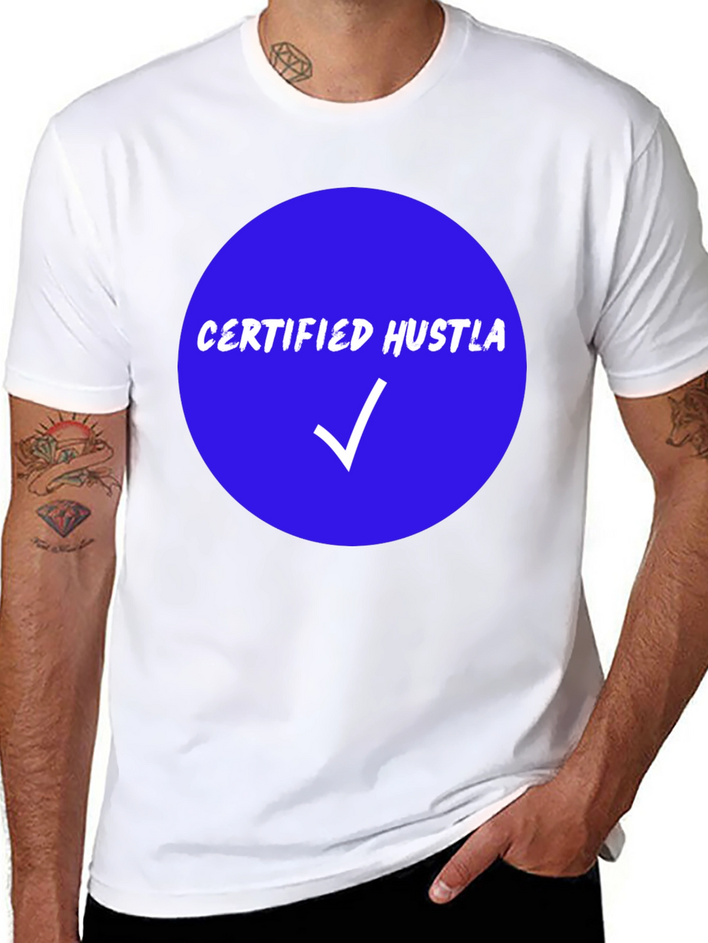 Certified Hustla Black Graphic Tee