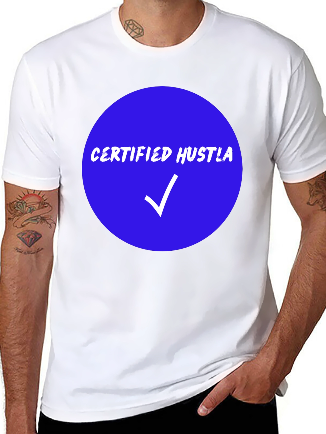 Certified Hustla Black Graphic Tee