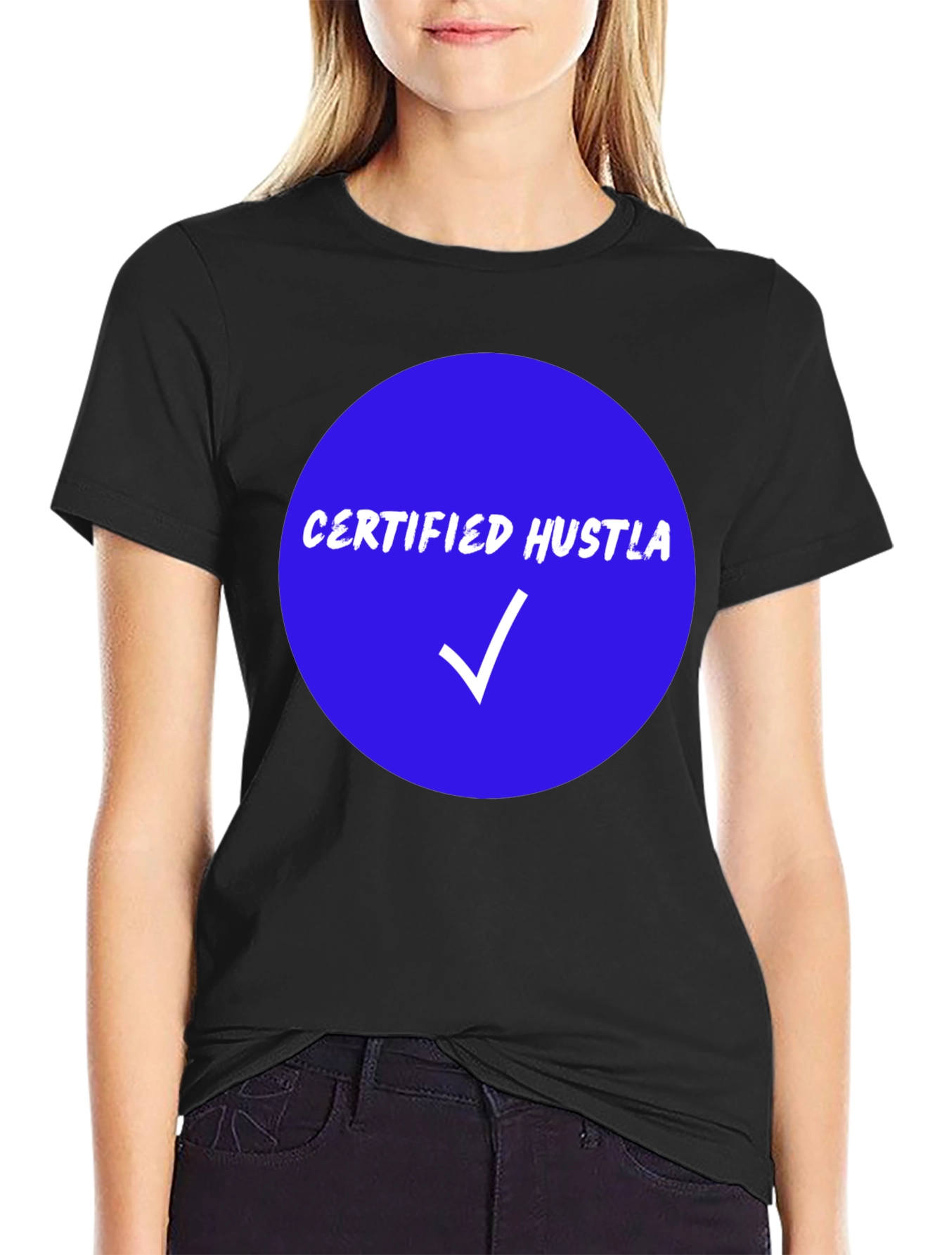 Certified Hustla Black Graphic Tee