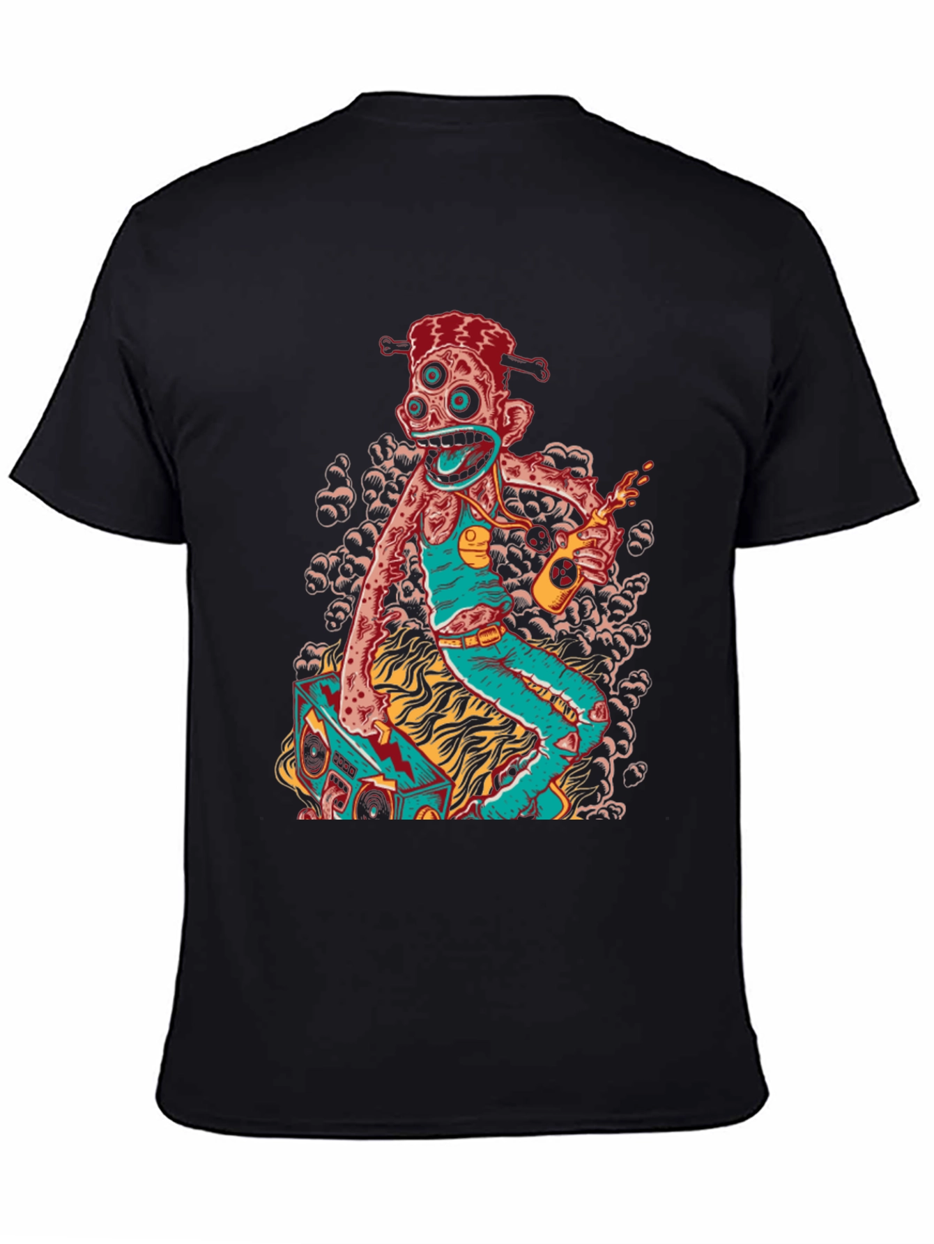 Groovy Zombie Boombox Graphic Tee