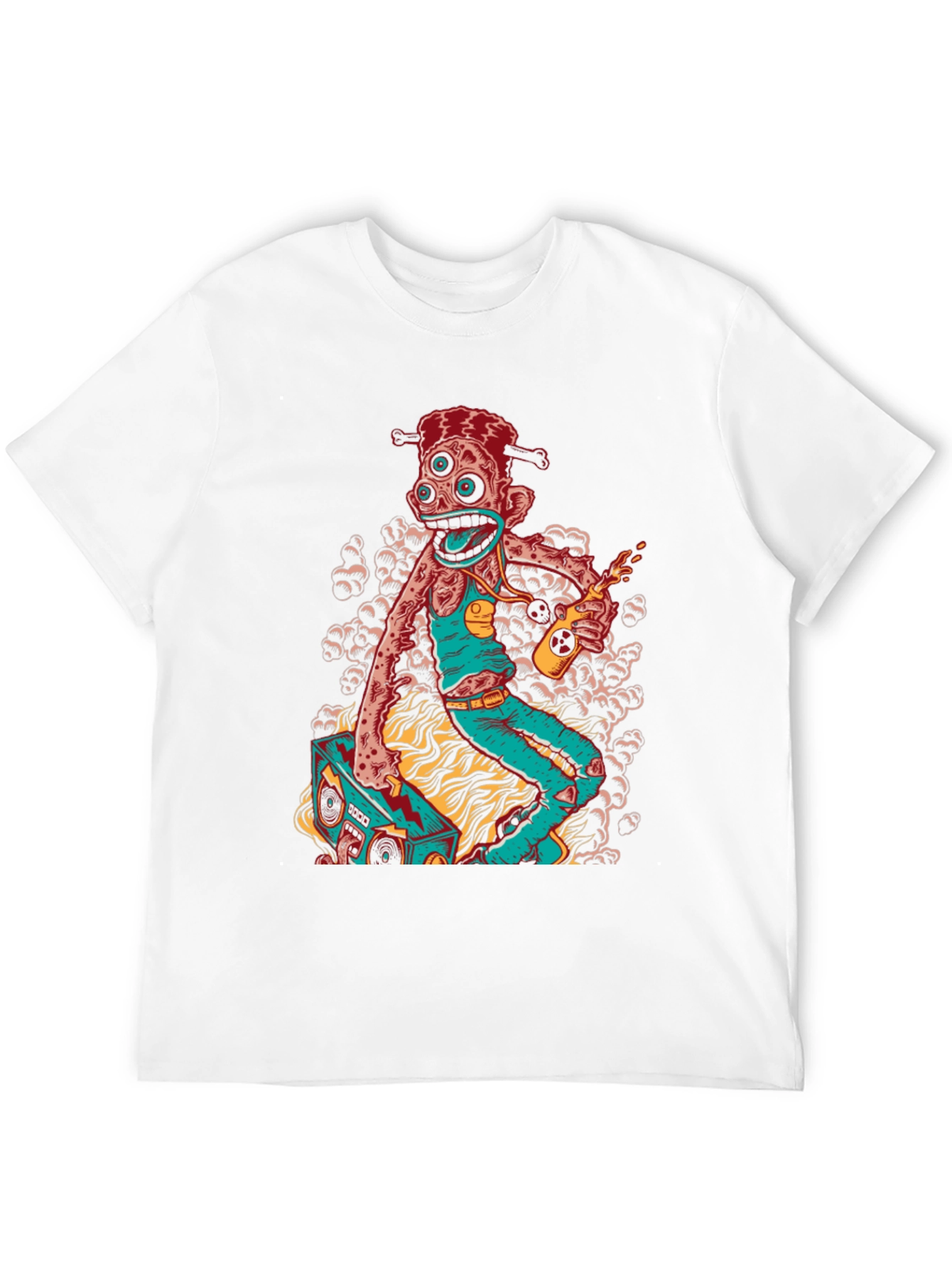 Groovy Zombie Boombox Graphic Tee