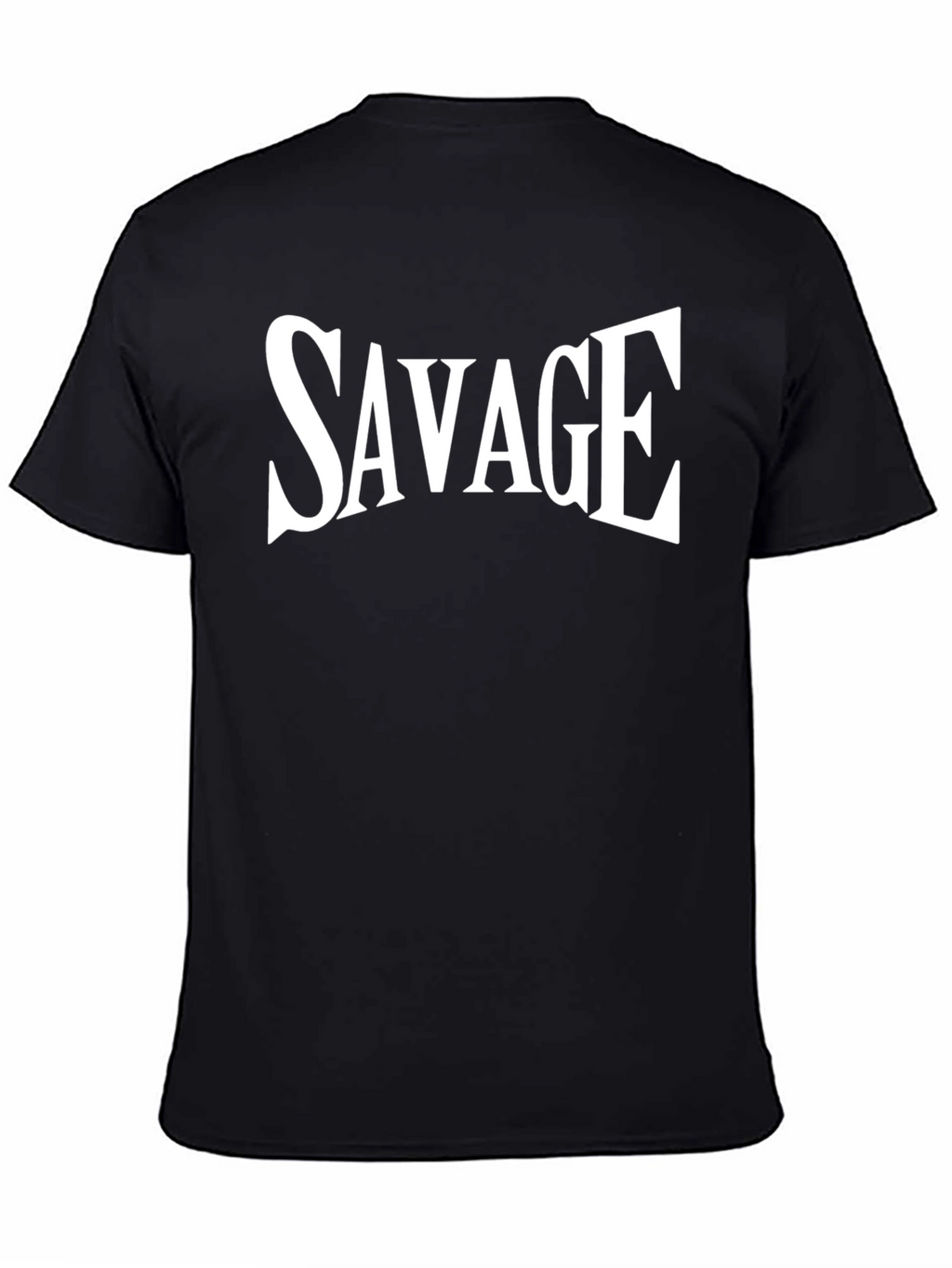 Savage Graphic Tee - Bold Black Cotton T-Shirt