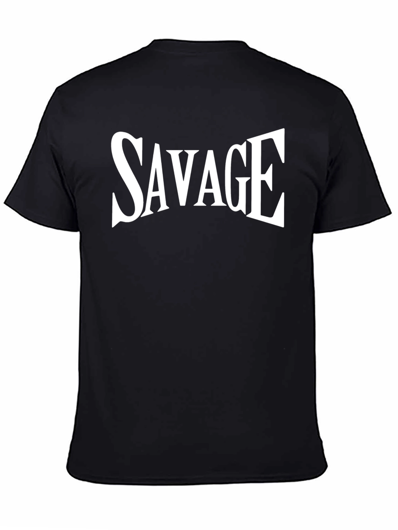 Savage Graphic Tee - Bold Black Cotton T-Shirt