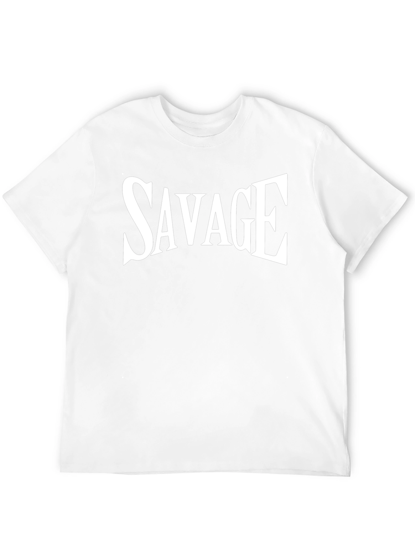 Savage Graphic Tee - Bold Black Cotton T-Shirt