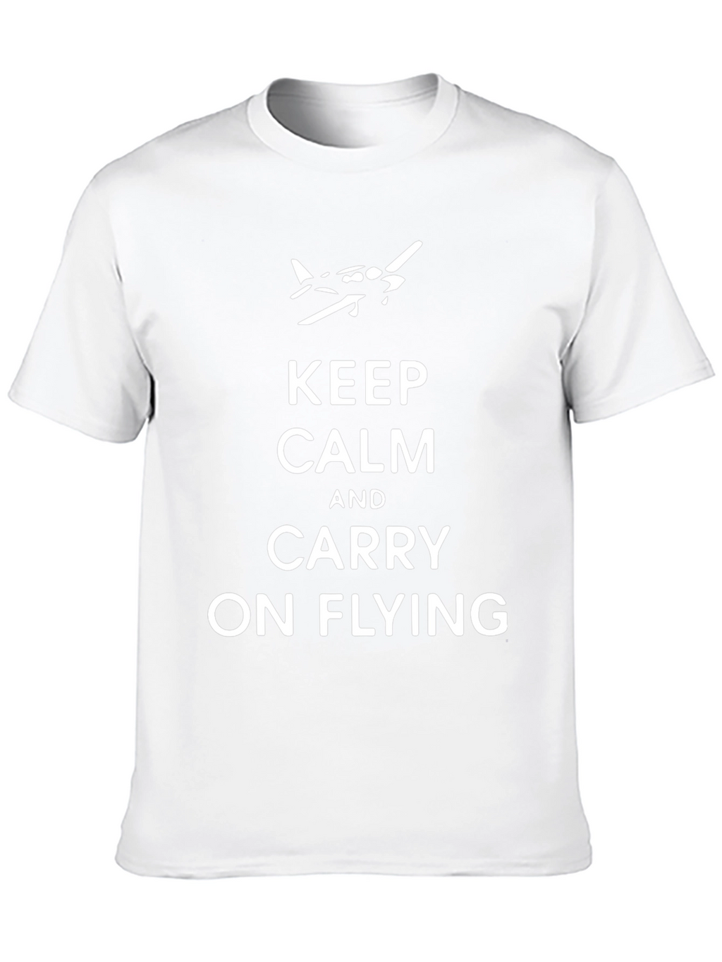 Keep Calm and Carry On Flying T-Shirt - Black