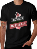 Love is in the Air Valentines Day Graphic T-Shirt