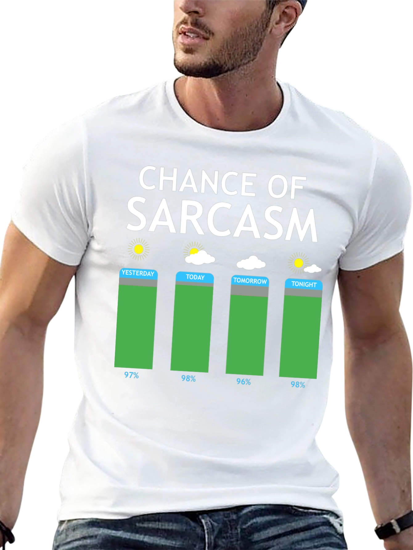 Chance of Sarcasm Weather Graphic T-Shirt