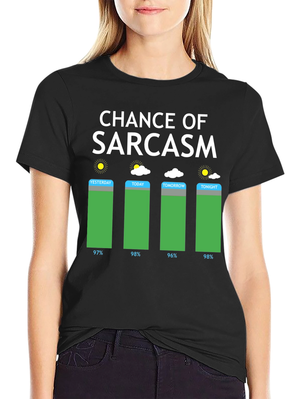 Chance of Sarcasm Weather Graphic T-Shirt