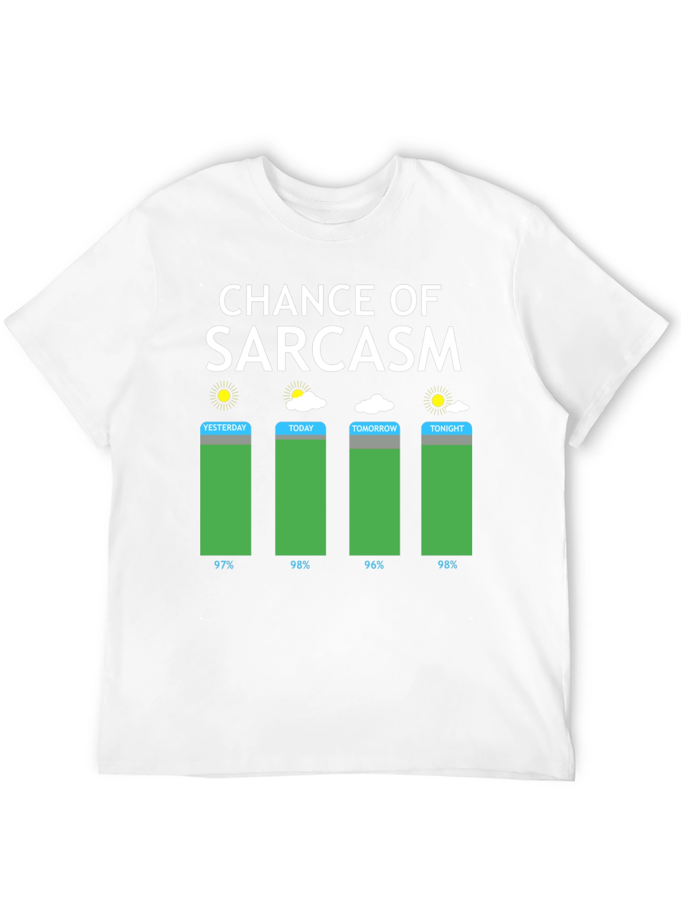 Chance of Sarcasm Weather Graphic T-Shirt