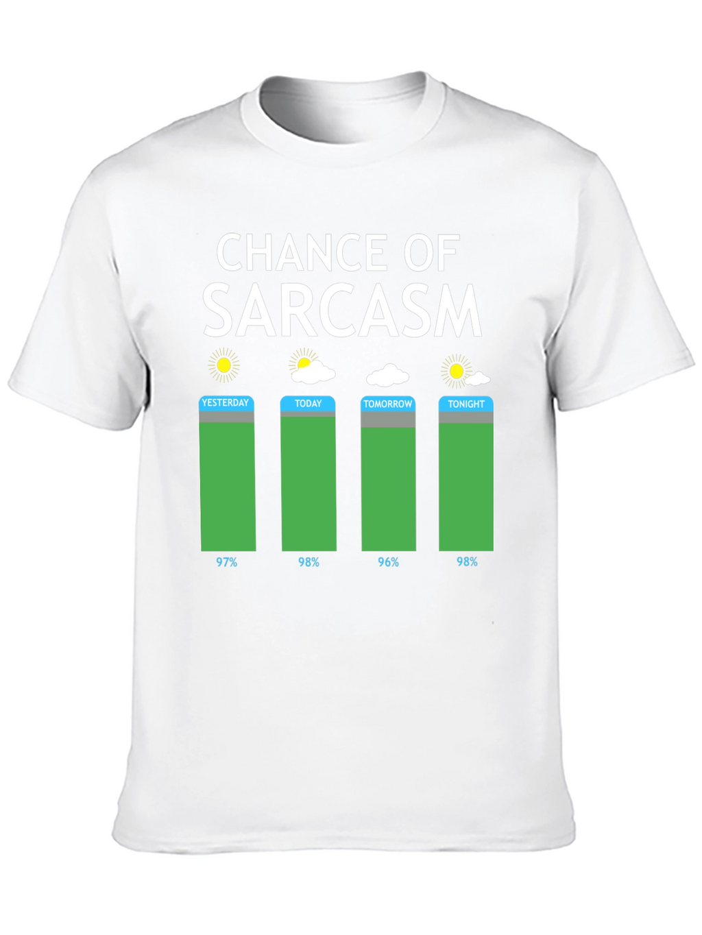 Chance of Sarcasm Weather Graphic T-Shirt