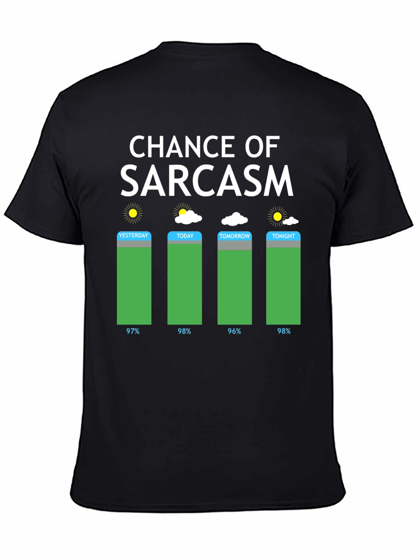 Chance of Sarcasm Weather Graphic T-Shirt