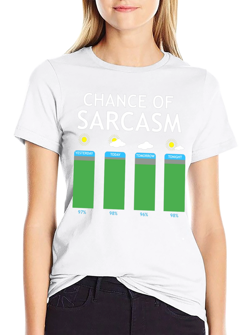 Chance of Sarcasm Weather Graphic T-Shirt