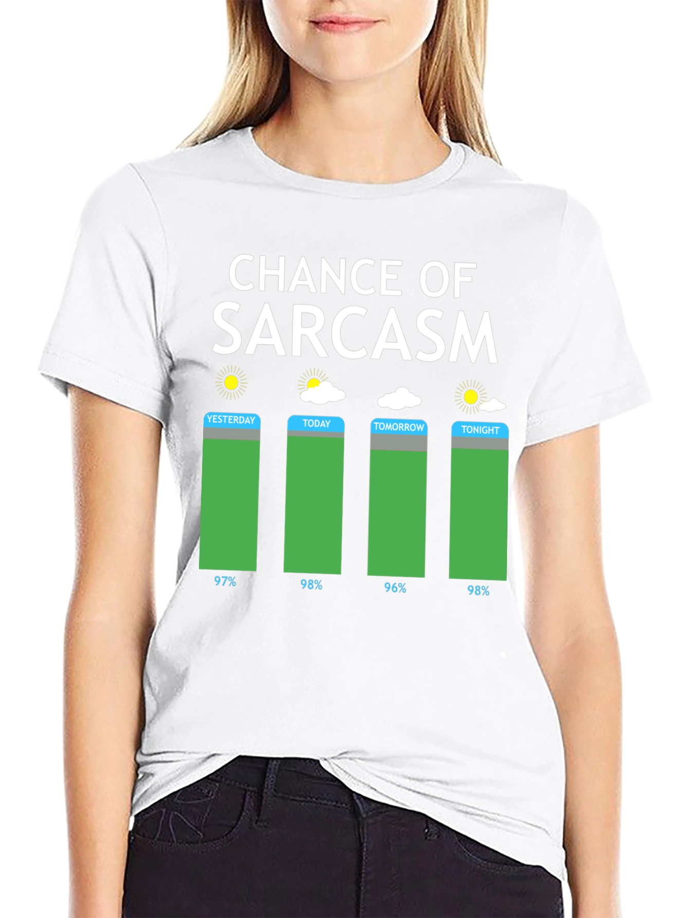 Chance of Sarcasm Weather Graphic T-Shirt