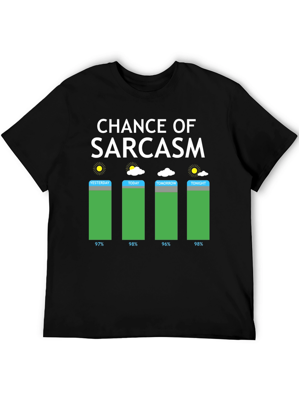 Chance of Sarcasm Weather Graphic T-Shirt