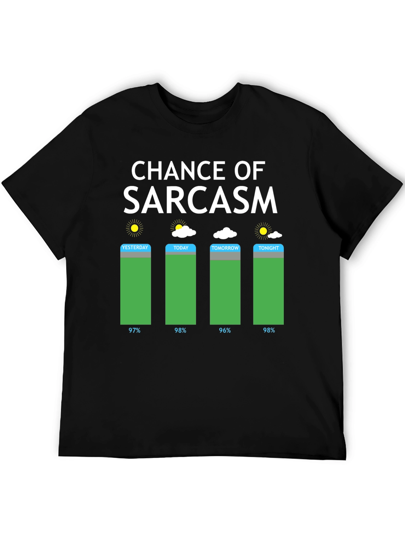 Chance of Sarcasm Weather Graphic T-Shirt