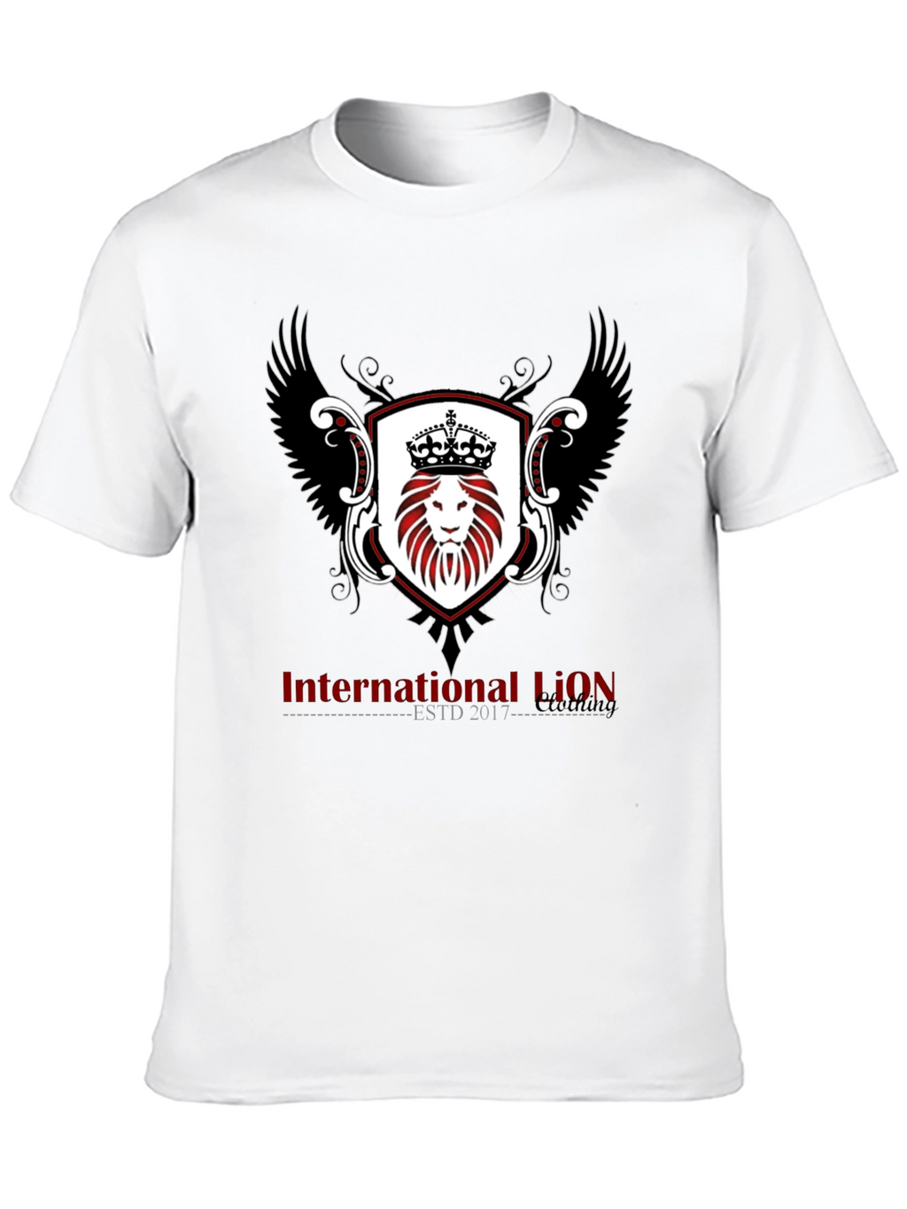 International Lion ESTD 2017 Black T-Shirt