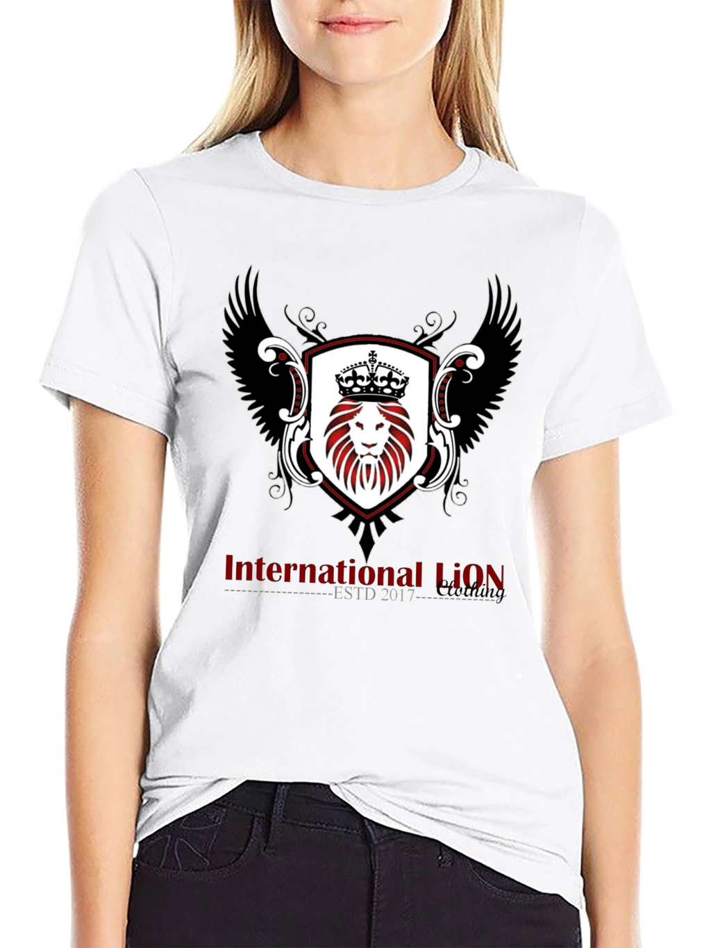 International Lion ESTD 2017 Black T-Shirt