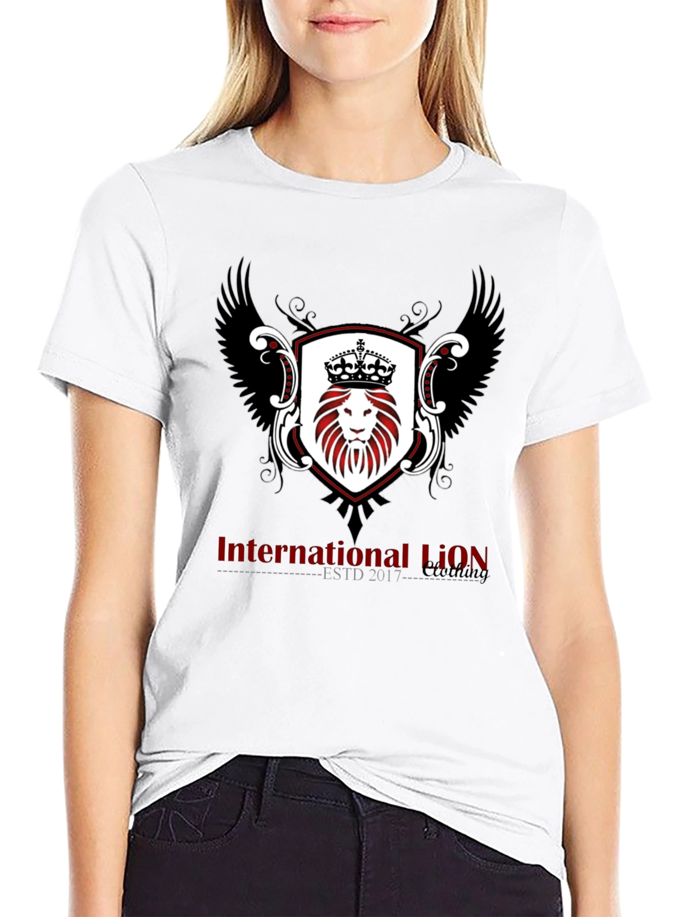 International Lion ESTD 2017 Black T-Shirt