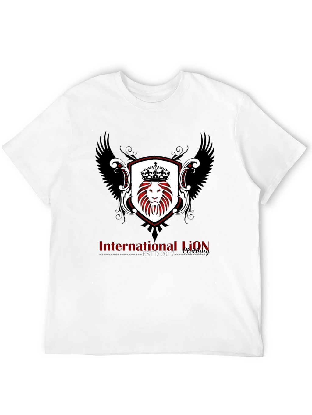 International Lion ESTD 2017 Black T-Shirt