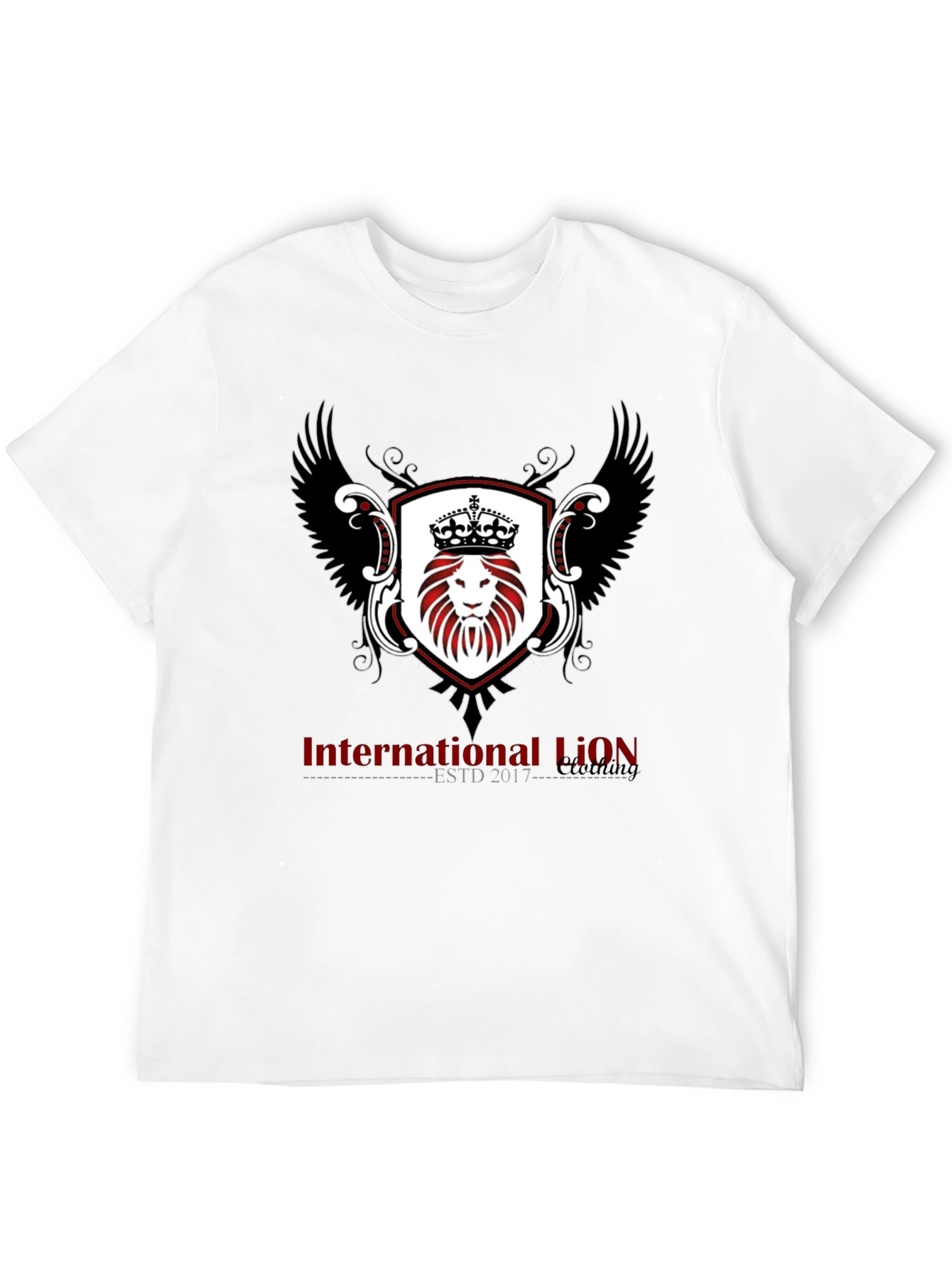 International Lion ESTD 2017 Black T-Shirt