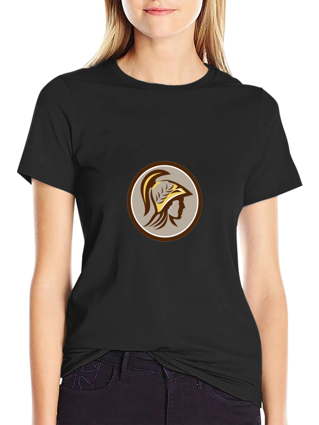 Spartan Warrior Graphic Tee - Classic Black
