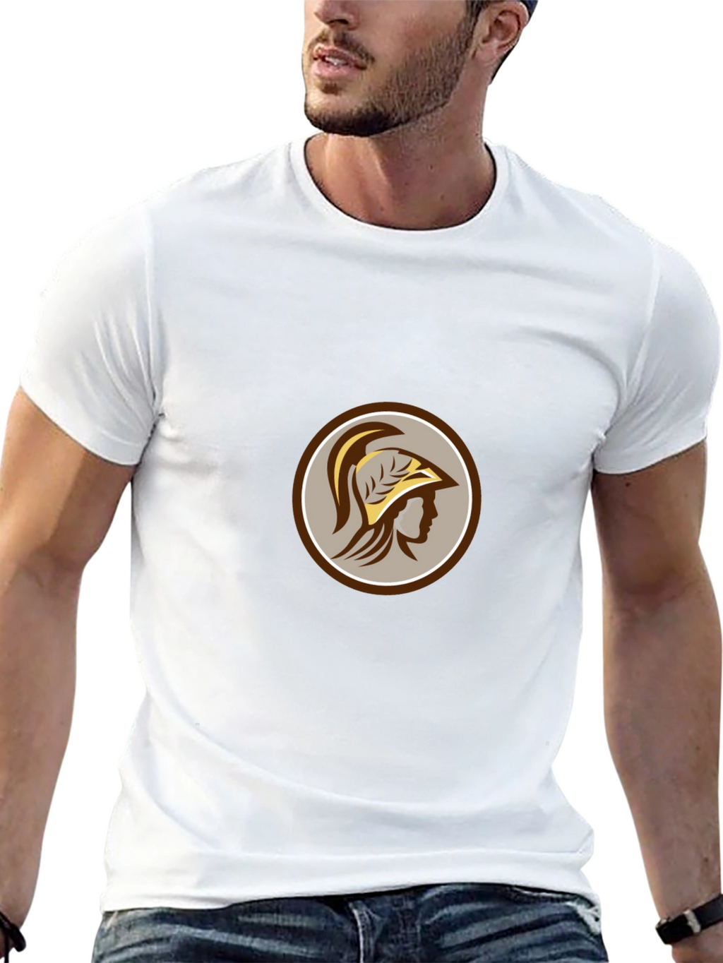 Spartan Warrior Graphic Tee - Classic Black