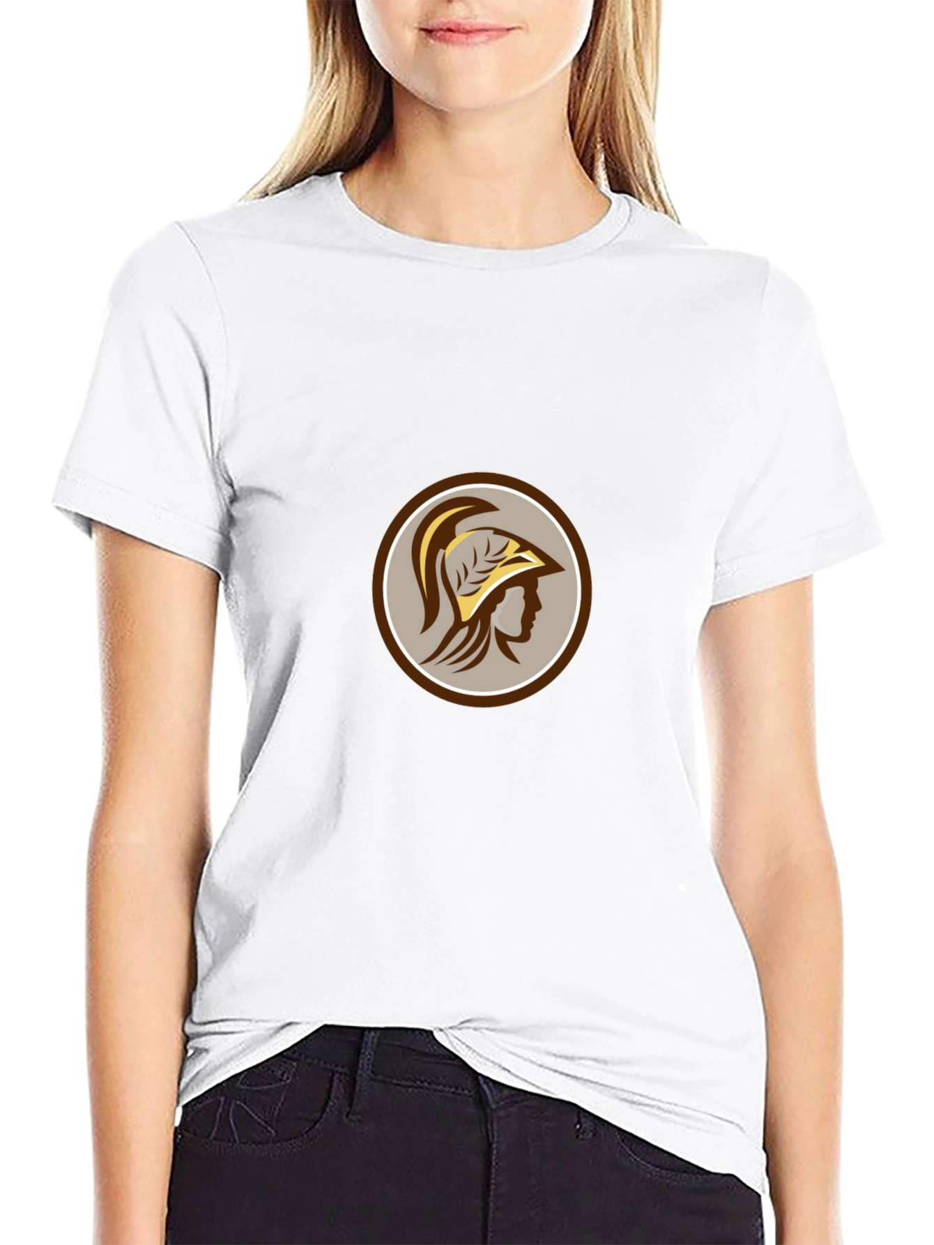 Spartan Warrior Graphic Tee - Classic Black
